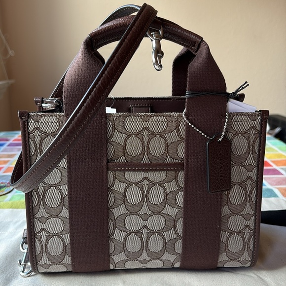 💼 COACH Smith Tote Bag 24 In Signature Jacquard 💼 NWT 💼 - Picture 8 of 16